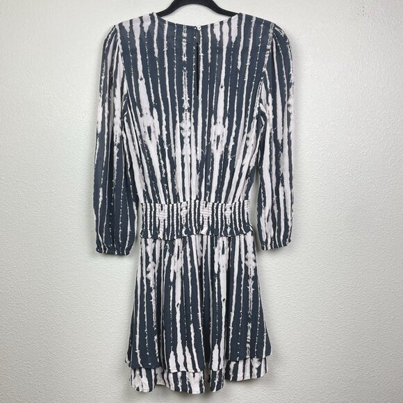 Rails NWT Inez Dress Women's Small Black Nile Mini Dress Long Sleeve Smocked - Picture 10 of 16